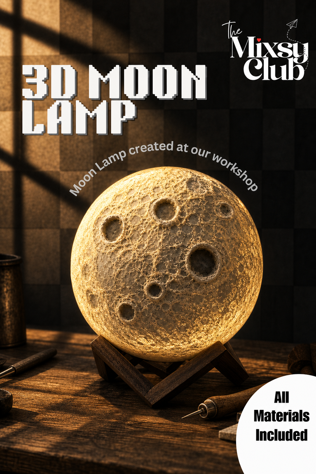 3D Moon Lamp workshop in Powai, Mumbai