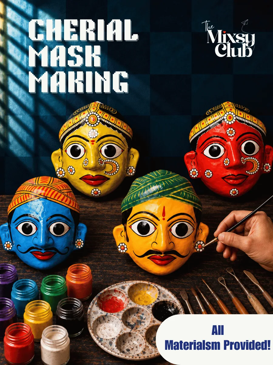 Cherial Mask Making workshop in Powai, Mumbai
