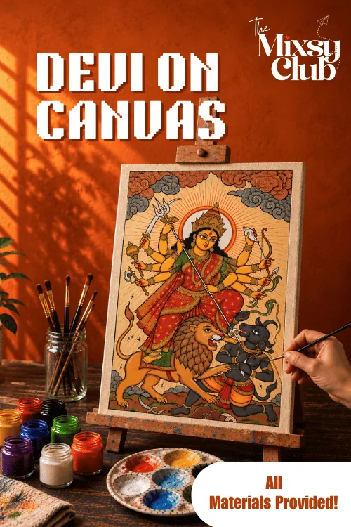 Devi On Canvas workshop in Powai, Mumbai