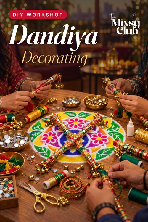 DIY Dandiya Decorating workshop in Powai, Mumbai