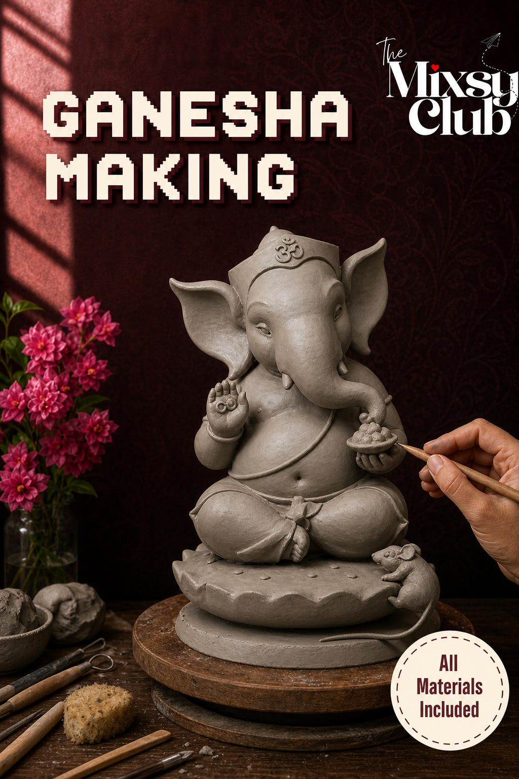 Ganesh Making workshop in Powai, Mumbai