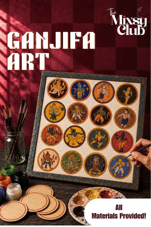 Ganjifa Art workshop in Powai, Mumbai