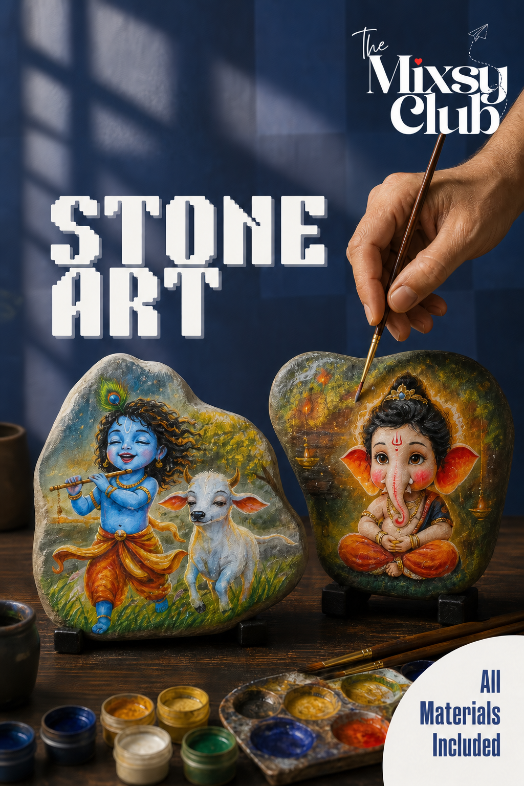 Stone Art workshop in Powai, Mumbai